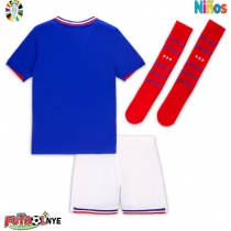 Camiseta Francia Primera Equipación para niños Eurocopa 2024 manga corta (+ pantalones cortos)